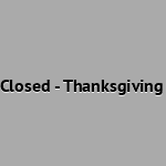 Closed - Thanksgiving