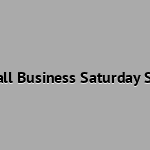 Small Business Saturday Sale