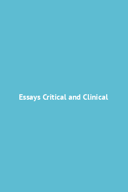essays critical and clinical pdf