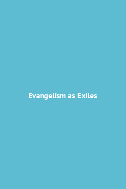 Book cover Evangelism as Exiles