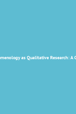 phenomenology as qualitative research a critical analysis of meaning attribution