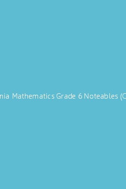 California Mathematics Grade 6 Noteables (California Mathematics Grade 6)