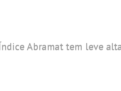 Índice Abramat tem leve alta