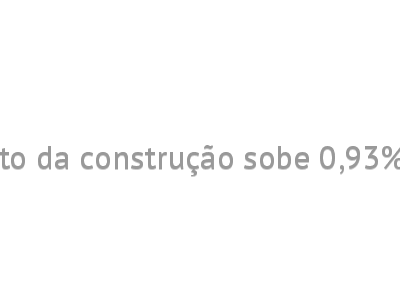 Índice Nacional de Custo da construção sobe 0,93% em janeiro, apura FGV