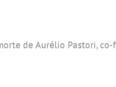 Anauger lamenta a morte de Aurélio Pastori, co-fundador da empresa