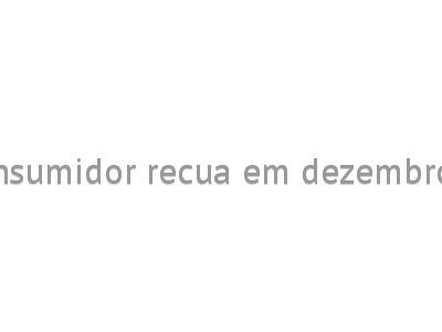 Confiança do consumidor recua em dezembro, apura FGV Ibre