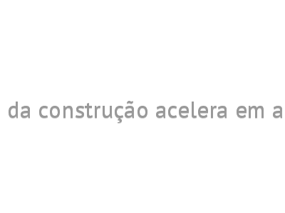 Custo da construção acelera em agosto