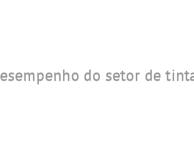 Desempenho do setor de tintas