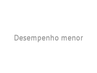 Desempenho menor