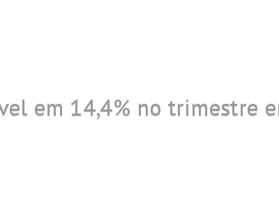 Desemprego fica estável em 14,4% no trimestre encerrado em fevereiro