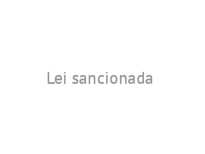 Lei sancionada 