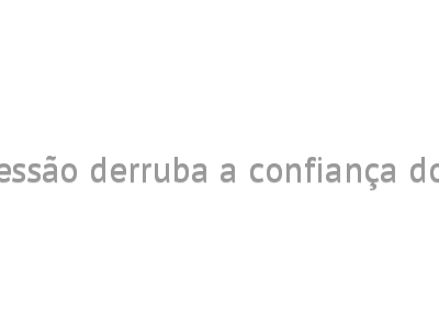Medo de recessão derruba a confiança do consumidor