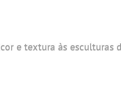 Montana Química dá cor e textura às esculturas de Gilberto Salvador   