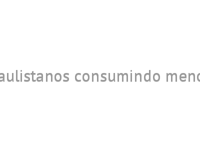 Paulistanos consumindo menos