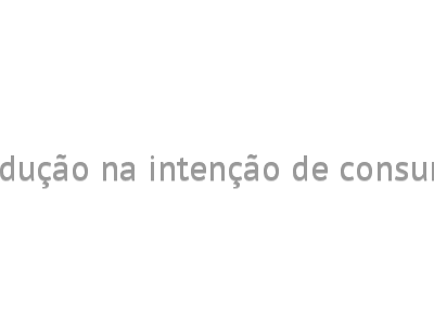 Redução na intenção de consumo