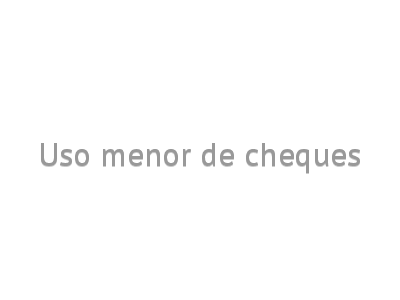 Uso menor de cheques