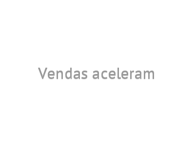 Vendas aceleram